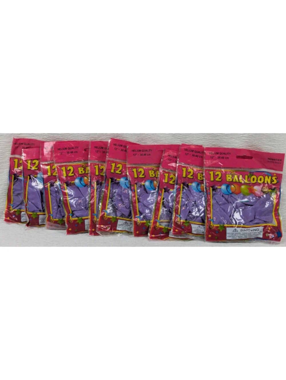12 inch Purple Latex Balloons - Happy Birthday Party Helium Balloons - 120 Pack